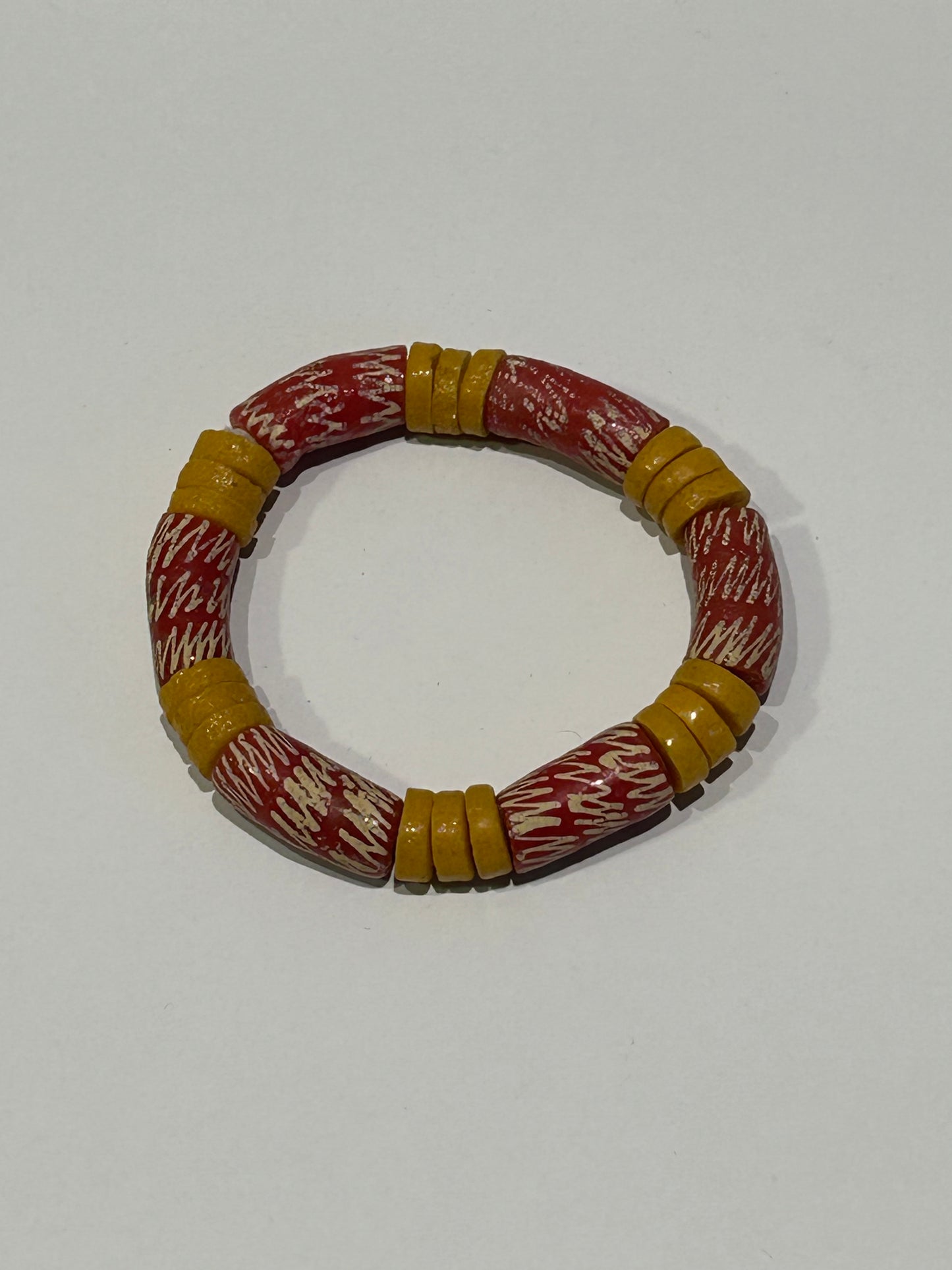 Krobo bead bracelet